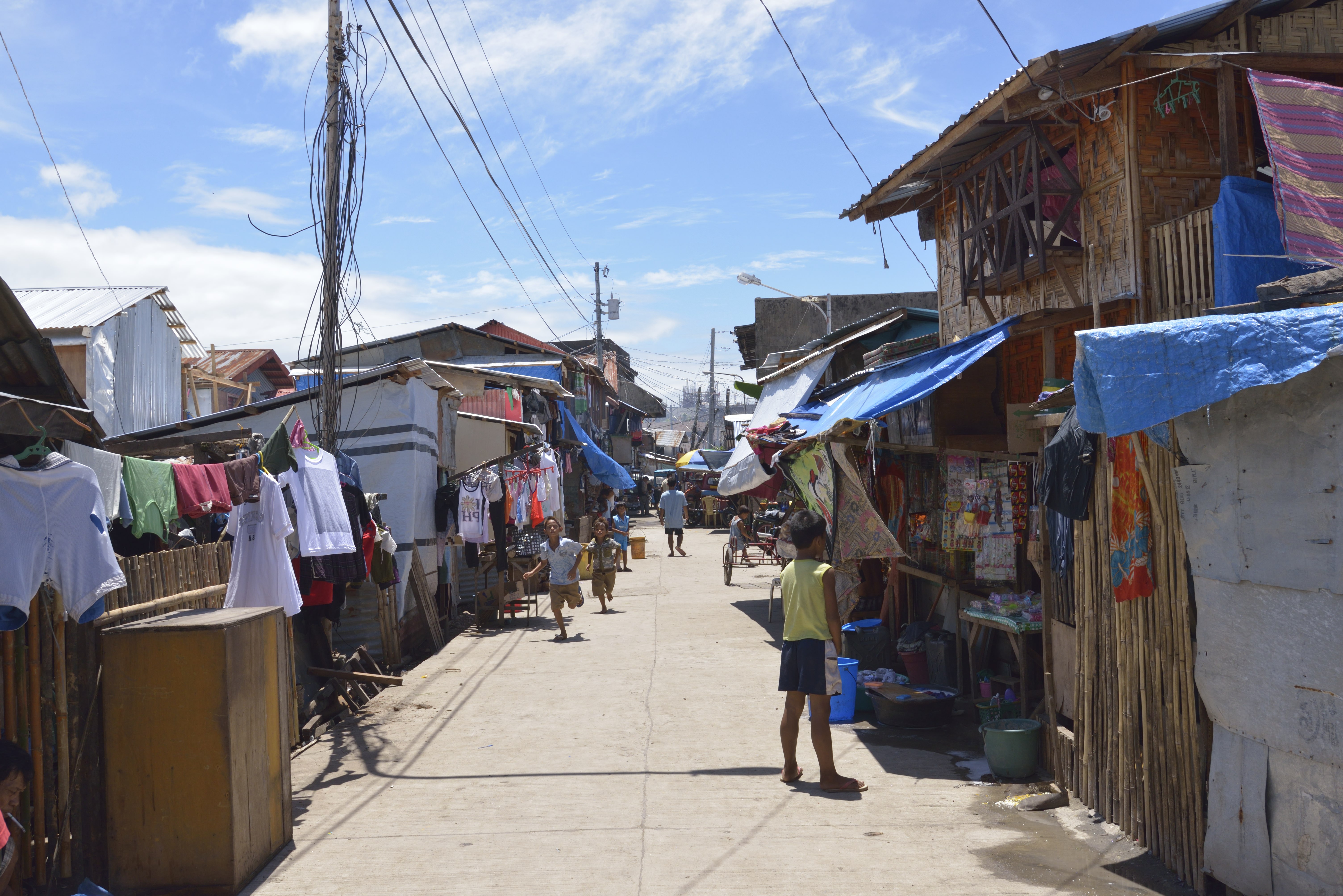 Barangay Bagong Buhay, Ormoc province, Philippines after Typhoon Haiyan.